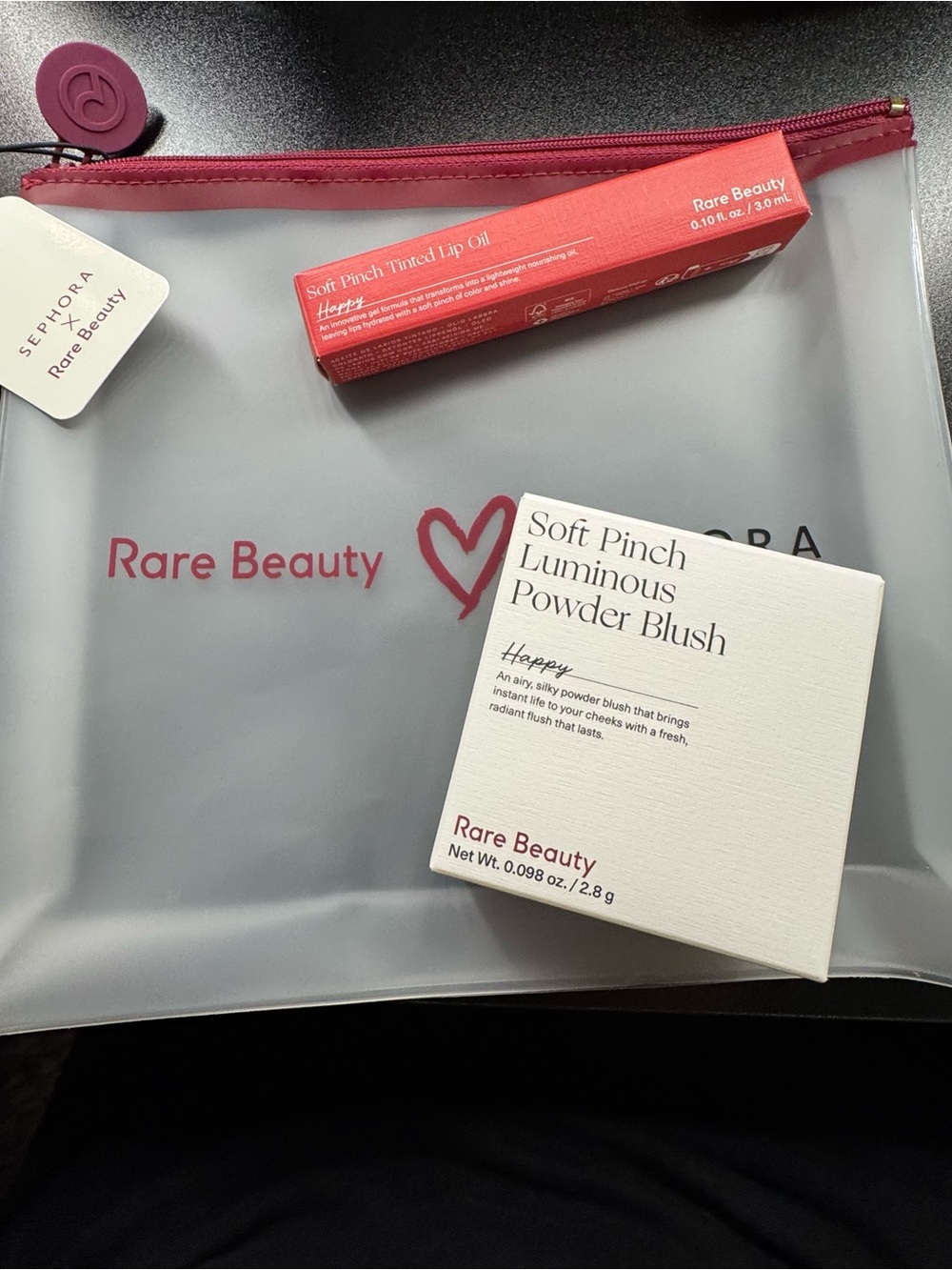Rare Beauty Soft Pinch Luminous Powder Blush — Happy (Pink)